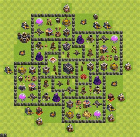 clash of clans th9 base.